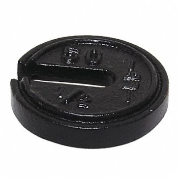 RICE LAKE WEIGHING SYSTEMS Weight Slotted 50x0.5lb Cast Iron Class7, 15F143