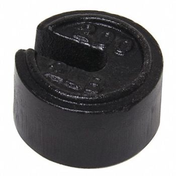 RICE LAKE WEIGHING SYSTEMS Weight Slotted 200x2lb Cast Iron Class7, 15F147