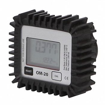 WESTWARD Digital Oil Meter 0.30 to 8 GPM, 15F217