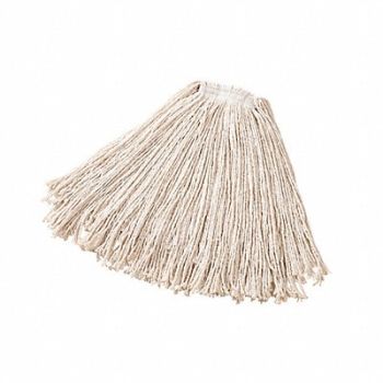 RUBBERMAID COMMERCIAL PRODUCTS Wet Mop White Cotton/Synthetic PK12, 15F237