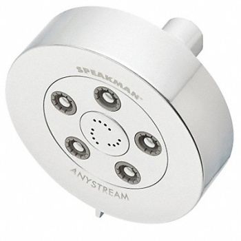 SPEAKMAN Shower Head Flat Circle 2.5 gpm, 15F343