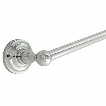 GRAINGER APPROVED Towel Bar Zinc 26 3/4 in Overall W, 15F397