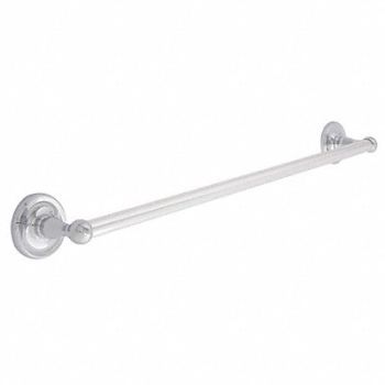GRAINGER APPROVED Towel Bar Zinc 20 1/4 in Overall W, 15F403