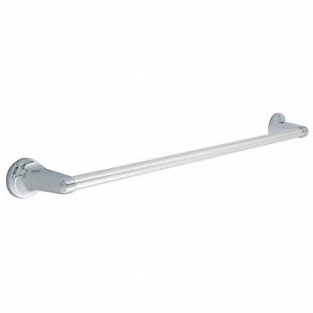 GRAINGER APPROVED Towel Bar Zinc 27 in Overall W, 15F407