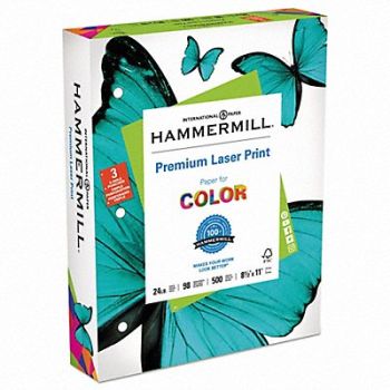 HAMMERMILL Laser Paper 8-1/2 x 11 PK500, 15U649