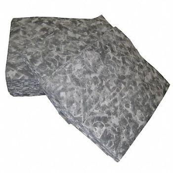 BRADY SPC ABSORBENTS Absorbent Pad Universal Gray PK100, 15U855