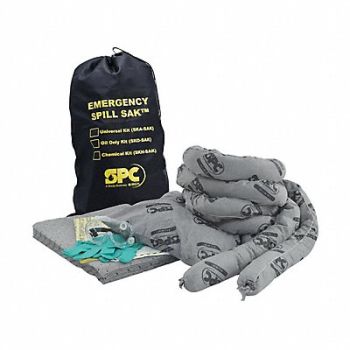 BRADY SPC ABSORBENTS Spill Kit Universal Black, 15U867