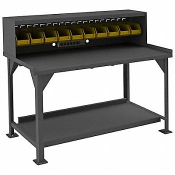 DURHAM MFG Workbench Steel 60 W 30 D, 15V197