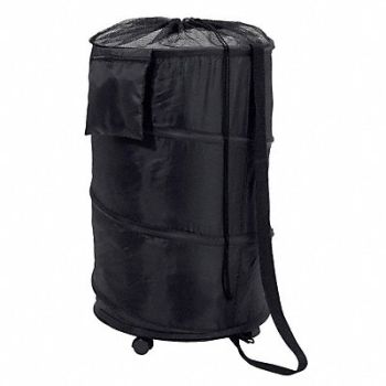 HONEY-CAN-DO Pop Up Hamper on Wheels Black, 15V305