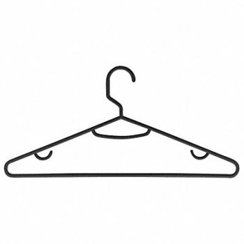 HONEY-CAN-DO Recycled Hanger Black PK15, 15V358