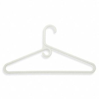 HONEY-CAN-DO Heavyweight Hanger White Plastic PK3, 15V362