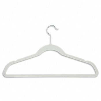 HONEY-CAN-DO Suit Hanger Ivory PK50, 15V404