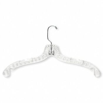 HONEY-CAN-DO Crystal Cut Dress Hanger Clear PK8, 15V408