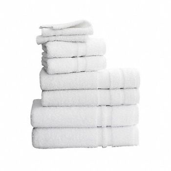 MARTEX Bath Towel 24 x 54 In White PK12, 15V538