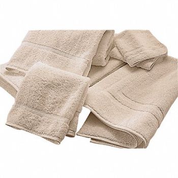 MARTEX SOVEREIGN Wash Towel Dobby Ecru 1-1/2 lb PK12, 34AZ85