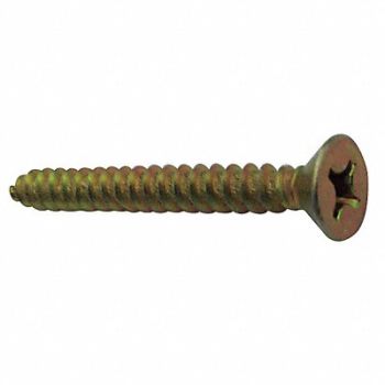 GRAINGER APPROVED ConcScrw FlatPhlips S 1/4 D 3 L PK100, 15W137