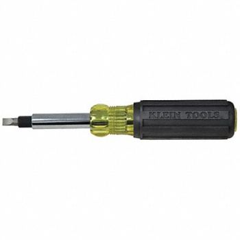 KLEIN TOOLS Multi-Bit Screwdriver NumBits 7, 15W141