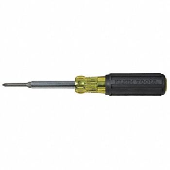 KLEIN TOOLS Multi-Bit Screwdriver NumBits 2, 15W144