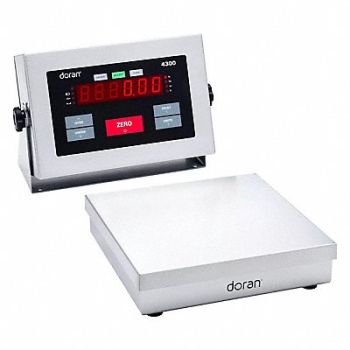 DORAN Checkweigher Scale SS Pltfrm 25 lb Cap., 15W659