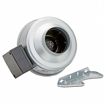 FANTECH Steel 9 D 10.5 H 7.5 W Inline Duct Fan, 4YM43