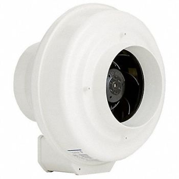 FANTECH Plastic 12 D 9 H 11.5 W Inline Duct Fan, 5C517