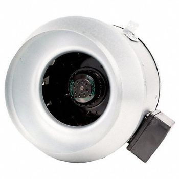 FANTECH Steel 10 dia 15.5 H 12.5 WInlne Duct Fan, 6KVY6