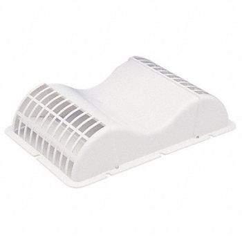 FANTECH Soffit Vent Plastic For 3 to 5 Ducts, 15W869