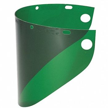 HONEYWELL FIBRE-METAL Faceshield Window Propionate Dk Green, 15W959