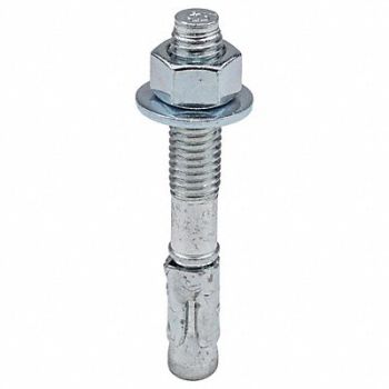 RED HEAD Wedge Anchor 1/2 -13 Steel 1/2 in PK25, 3A451