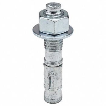 RED HEAD Wedge Anchor 5/8 -11 Steel 5/8 in PK10, 3A455