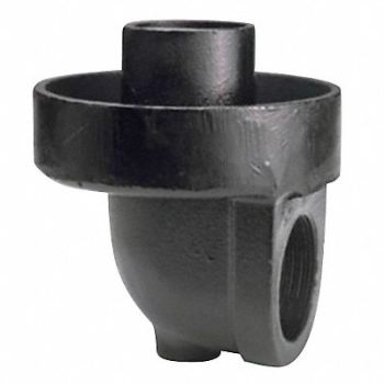 GRAINGER APPROVED 90 Drip Pan Elbow Cast Iron 3/4 in, 15X128