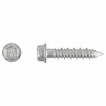 RED HEAD ConcScrw HexWashr SS 1/4 D 1-1/4 L PK100, 15X492