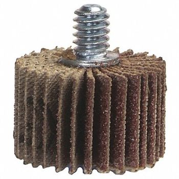 MERIT Flap Wheel 2 1/2 in Dia 1/4in W P80 Grit, 15X513