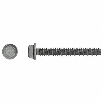 RED HEAD ConcScrw HexWashr S 3/8 D 3 L PK50, 4BU95