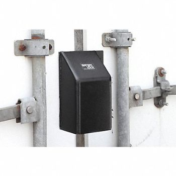 RANGER LOCK Padlock Guard 4 in Hardened Steel Black, 49CT44