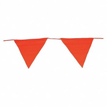 BRADY Pennants Fluorescent Orange 83 ft., 15Y403