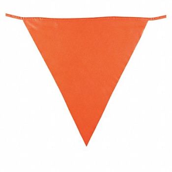 BRADY Pennants Fluorescent Orange 113-1/2 ft., 15Y404