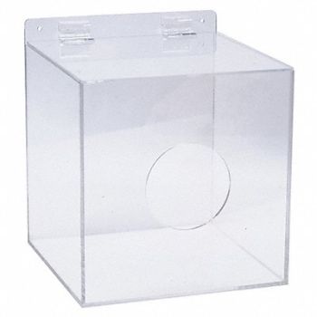 BRADY PPE Disp Stk Clr Acryl Wall Mtg, 15Y774