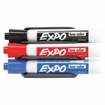 BRADY DRYERASE MARKERS AND ERASER, 15Y901