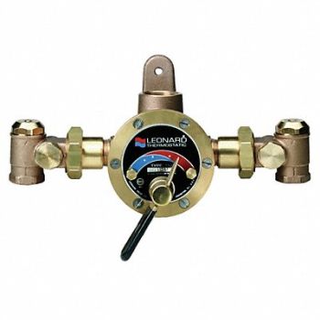 LEONARD VALVE Steam and Water Mixing Valve Brass, 15Z021