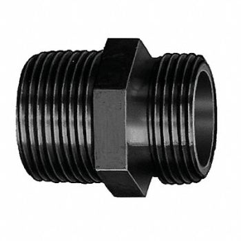 ELKHART BRASS Fire Hose Adapter Straight NPTxNHT, 15Z157
