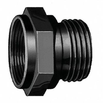 ELKHART BRASS Fire Hose Adapter Straight NPTxNHT, 15Z158