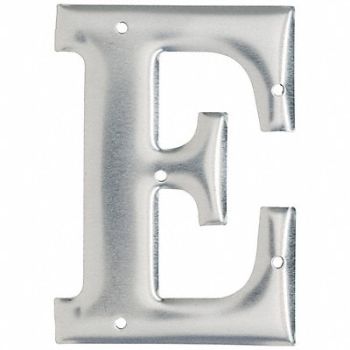 BRADY Letter Aluminum Roman 3 in H E PK10, 802GR9