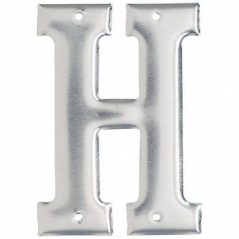 BRADY Letter Aluminum Roman 3 in H H PK10, 802GT2