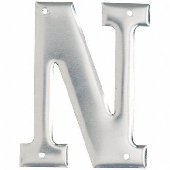 BRADY Letter Aluminum Roman 3 in H N PK10, 802GT8