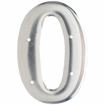 BRADY Letter Aluminum Roman 3 in H O PK10, 802GT9
