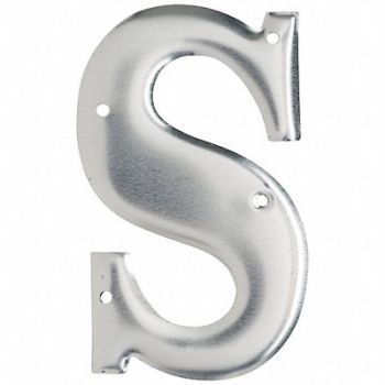 BRADY Letter Aluminum Roman 3 in H S PK10, 802GU3