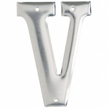 BRADY Letter Aluminum Roman 3 in H V PK10, 802GU6