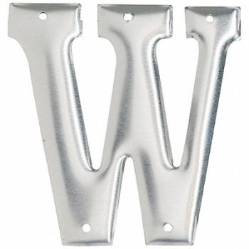 BRADY Letter Aluminum Roman 3 in H W PK10, 802GU7