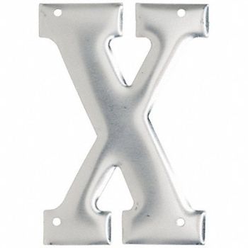 BRADY Letter Aluminum Roman 3 in H X PK10, 802GU8